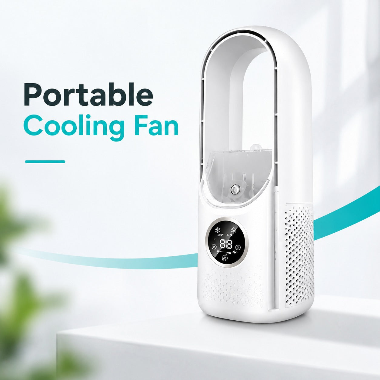 Bladeless Mist Fan with Humidifier