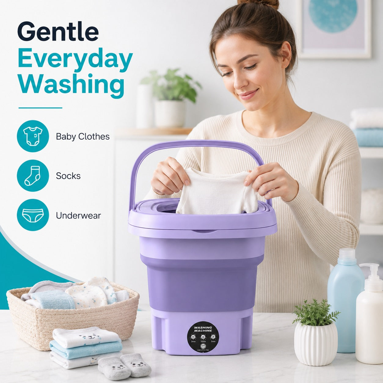 Foldable Mini Washing Machine