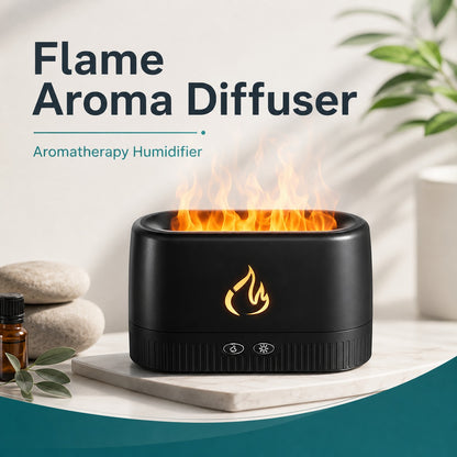 Flame Effect Aroma Humidifier