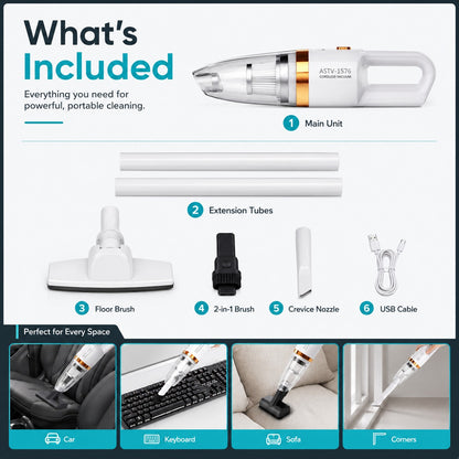 2-in-1 Car & Home Vacuum Kit