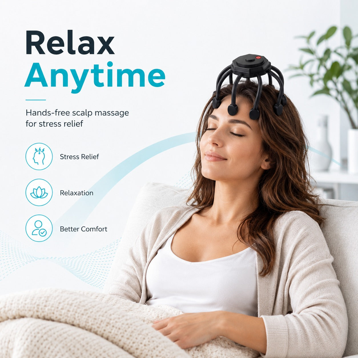 Hands-Free Scalp Massager