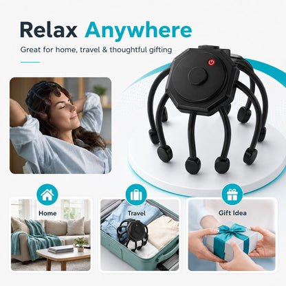 Hands-Free Scalp Massager
