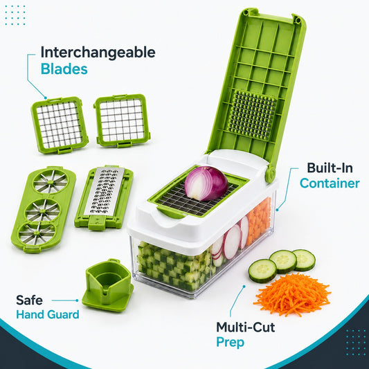 12-in-1 Vegetable Chopper and Slicer