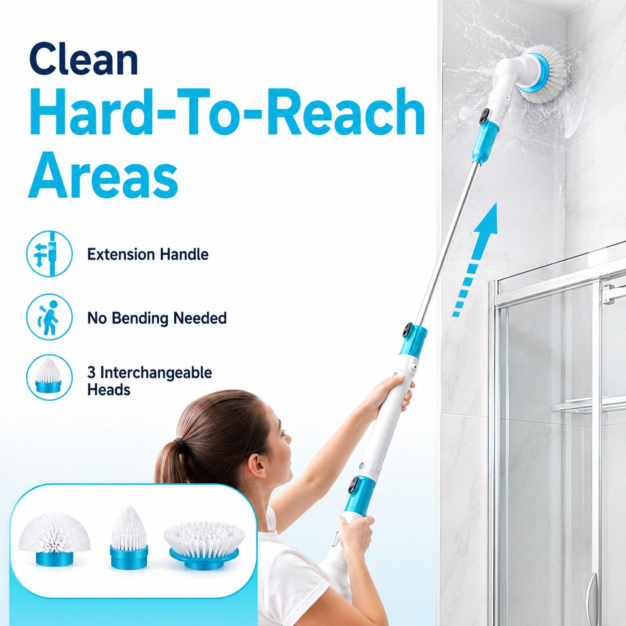 3-in-1 Electric Spin Scrubber